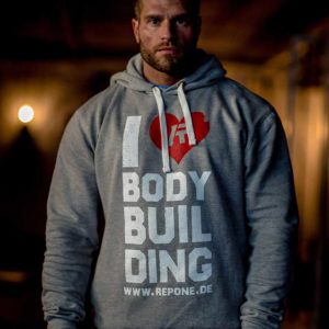 Rep One I love Bodybuilding Hoodie