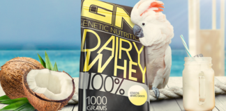 Vollkommen MIT weißer Schokolade: GN Laboratories Dairy Whey 100% im Geschmack „Cocos White Choco“