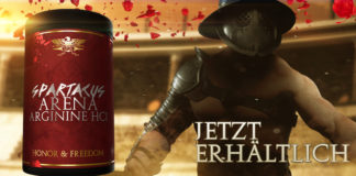 BRACHIALES Design und mörderischer PUMP: Spartacus Arena Arginine HCL von Gods Rage