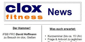 David Hoffmann Seminar im Clox Fitness