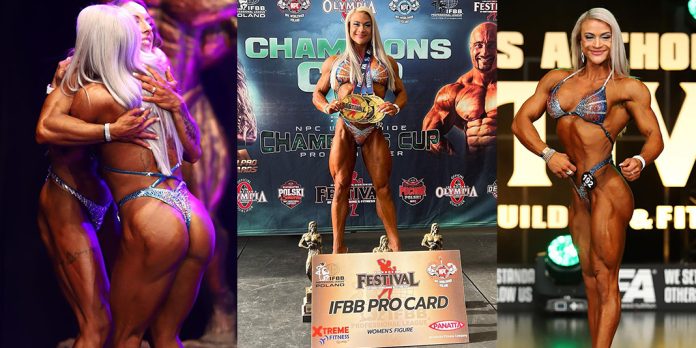 Nadine holt die Pro Card