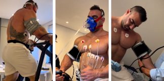 Bodybuilder Belastungs-EKG
