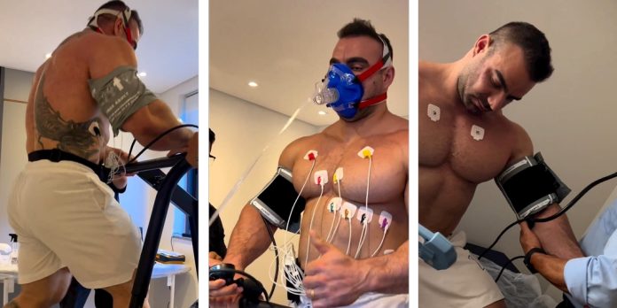 bodybuilder-ekg Bodybuilder Belastungs-EKG