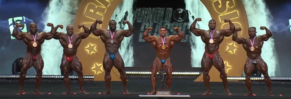 Die Top 6 der Arnold Classic 2025 im Open Bodybuilding - Bild: Livestream