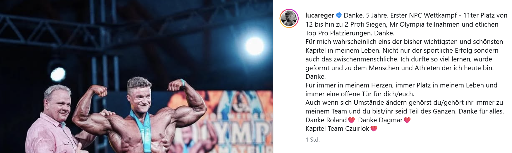 Luca Reger gibt Statement zur Trennung vom Coach ab
