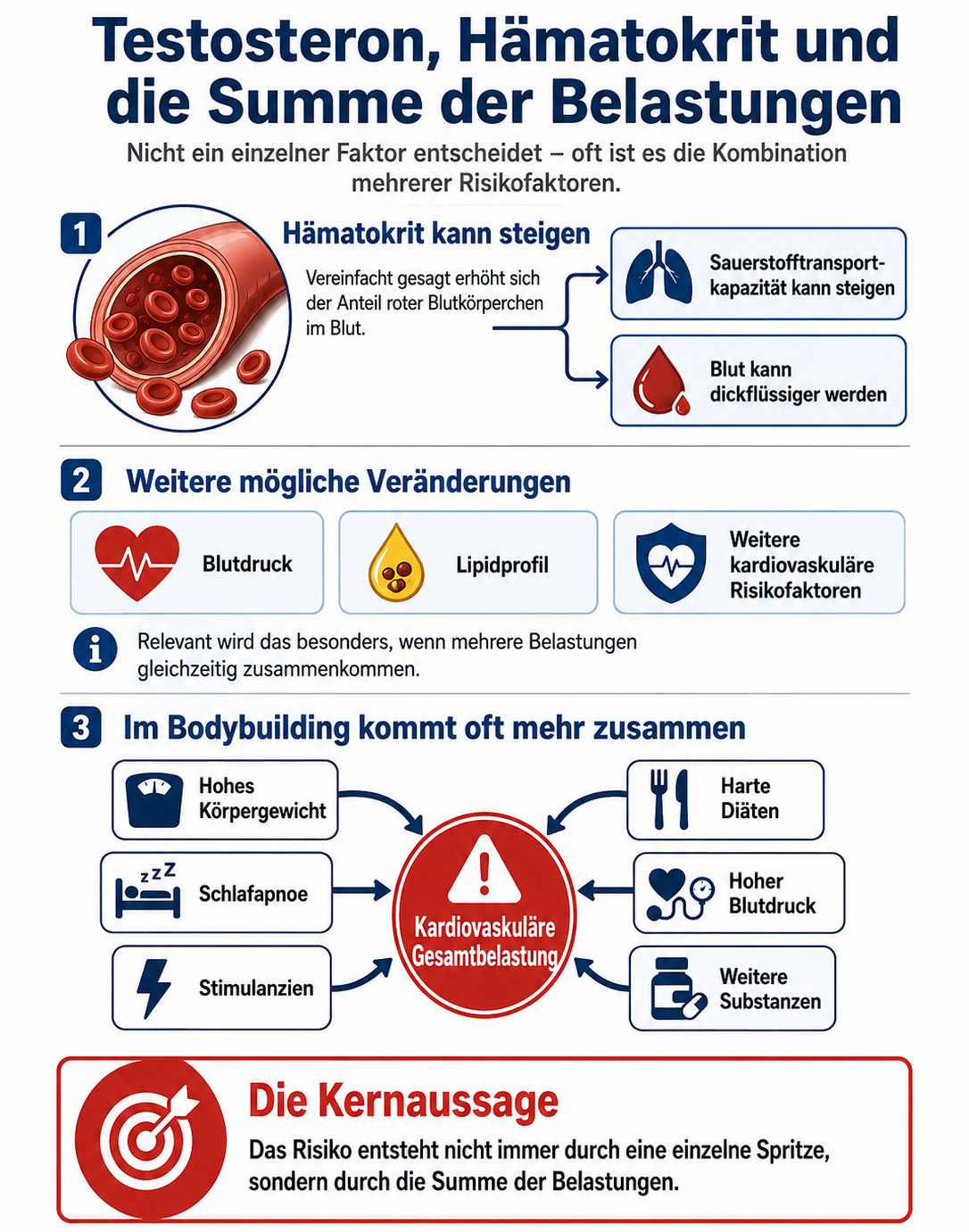 Eine exogene Testosteronzufuhr (in Form einer TRT) nimmt Einfluss auf das Blut