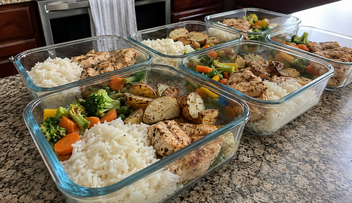 Meal Prep ist eine wichtige Grundlage bei der Umsetzung eines Ernährungsplans