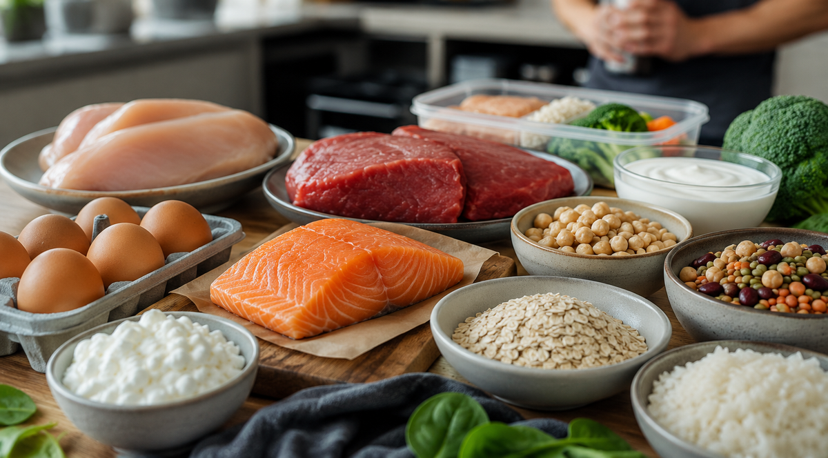 Genügend Protein ist die Grundlage beim Erstellen eines Ernährungsplans