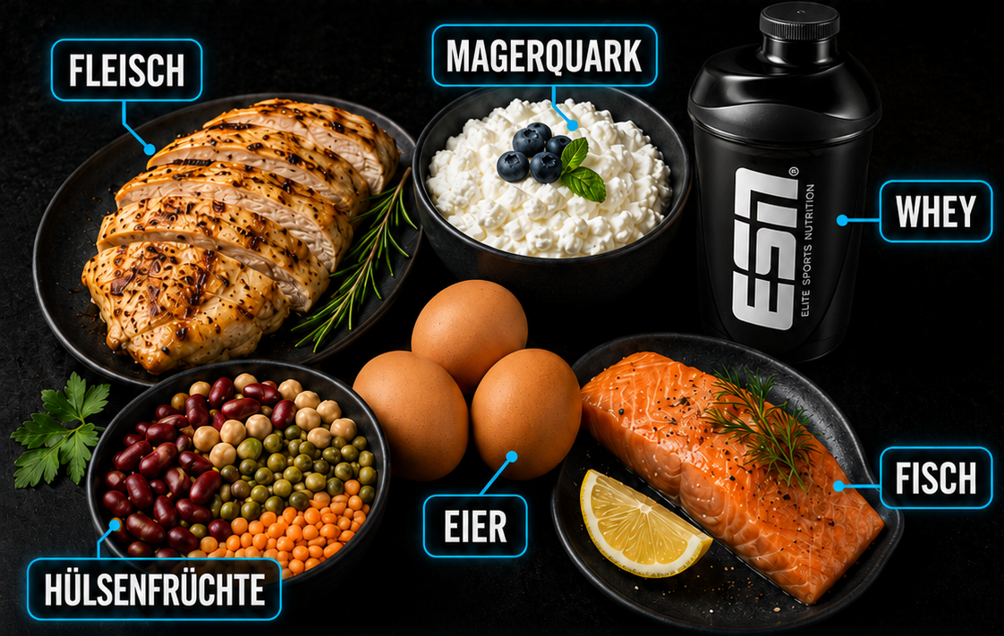 Auch in der Bulkingphase ist Protein ein wichtiger Makronährstoff