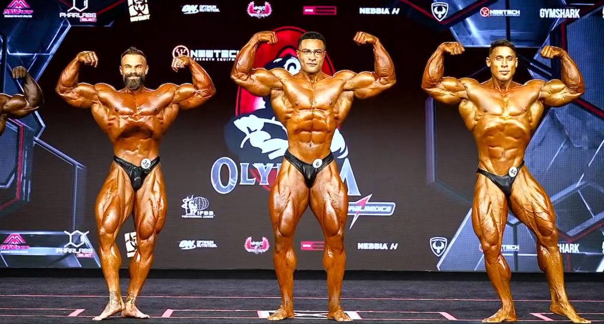 Final Callout Classic Physique Olympia 2026 mit Darwen in der Mitte